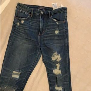 Abercrombie and Fitch distressed jeans. Size 6/28